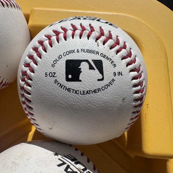 Rawlings Official League OLB3 Baseballs Set of 7 9in 5oz Synthetic Practice Ball - Picture 2 of 7
